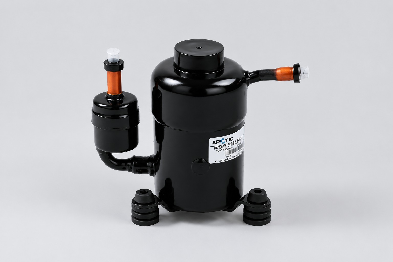 Miniature DC rotary compressor for compact freezer builds