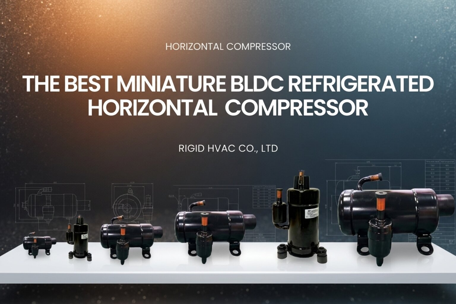 Compact battery-powered cooling system using a BLDC AC compressor for partial-load operation