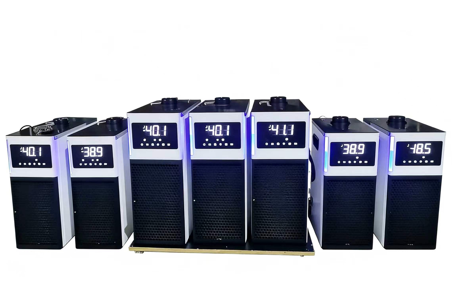 MiniCool units shown together in a customer product photograph