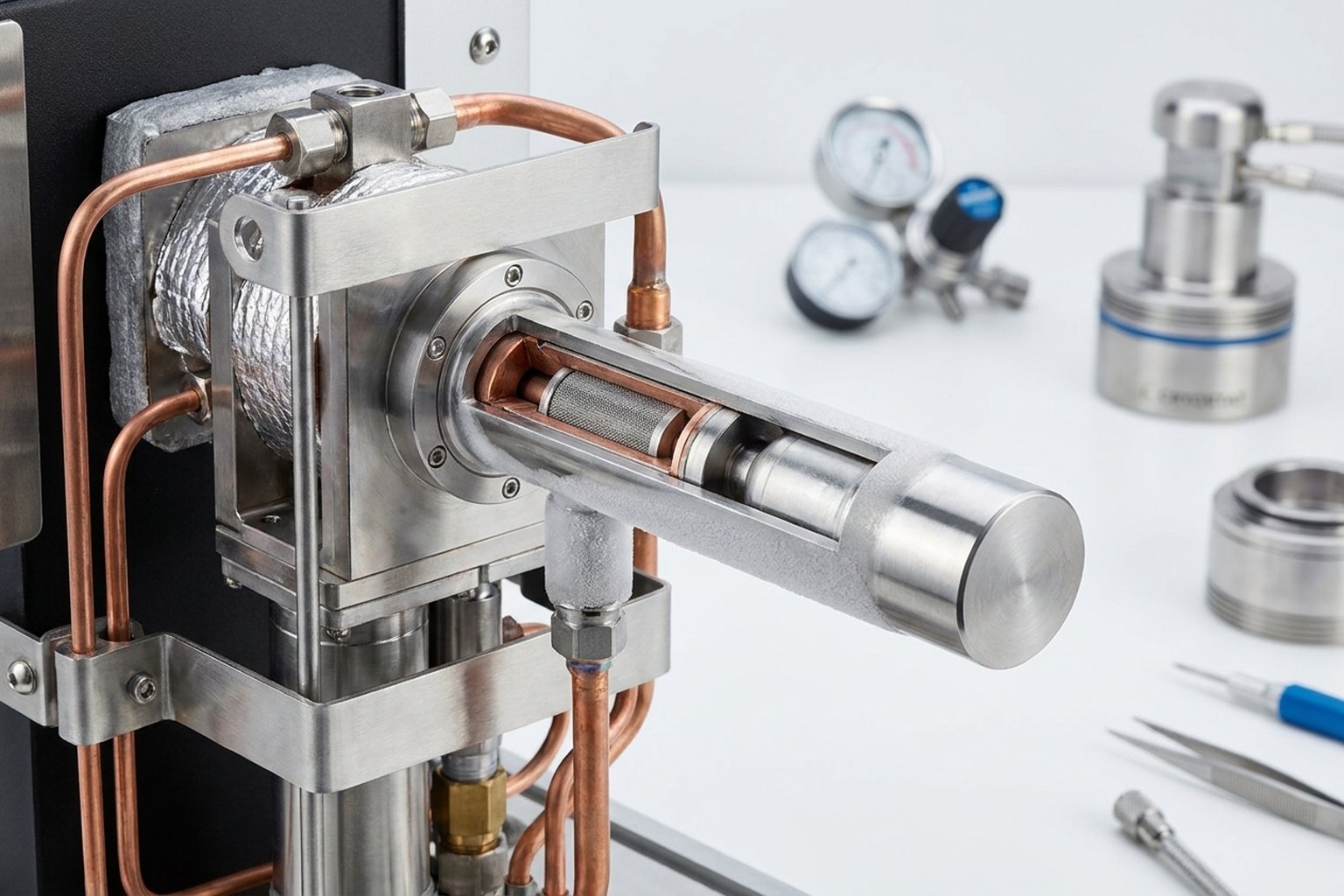 Portable gas analysis instrument with Stirling cryocooler in field deployment