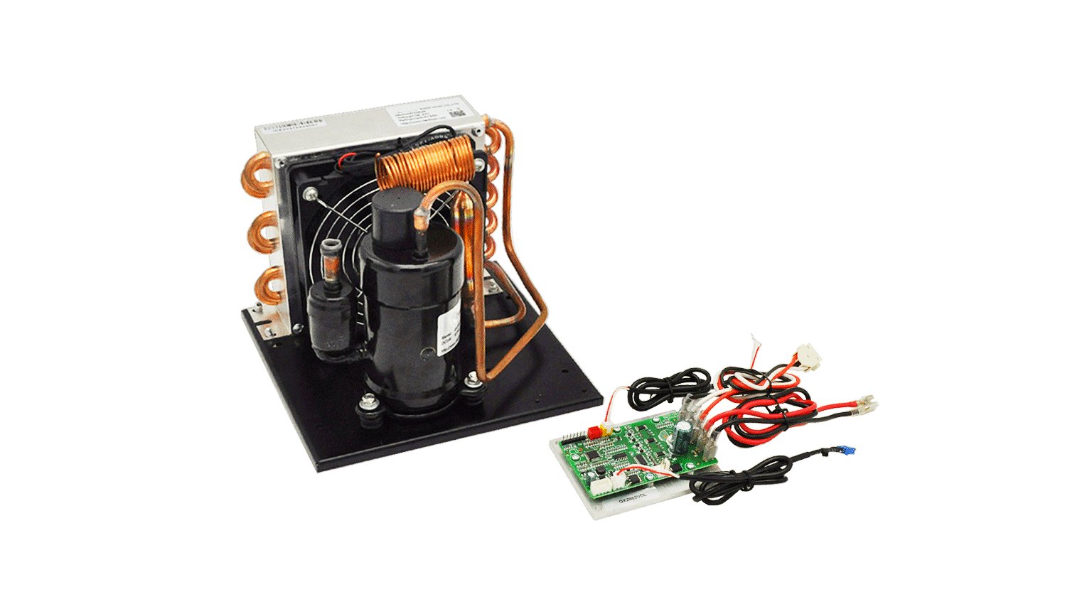 DC cooling system module for server rack thermal management
