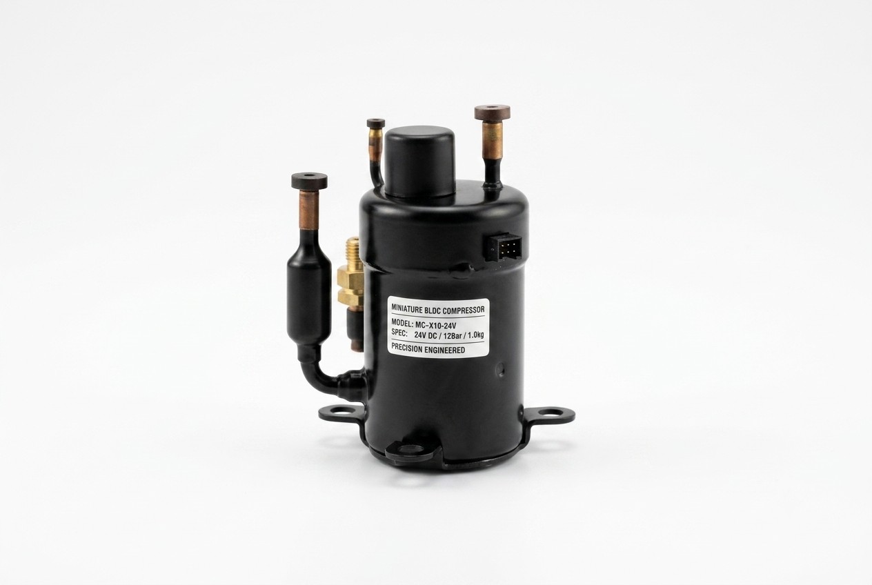 BLDC compressor applications showing various mini fridge and cooling use cases
