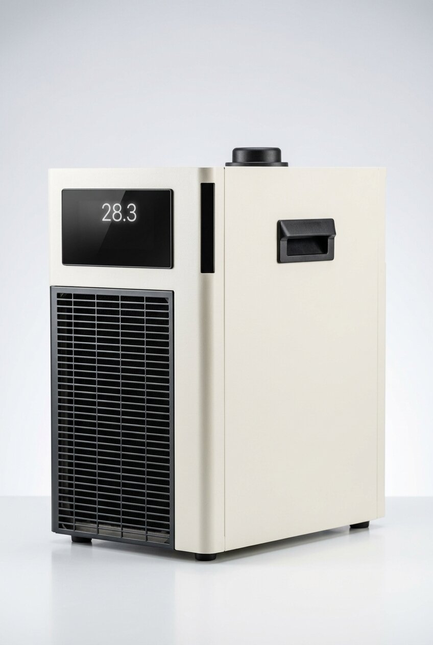 MidiCool recirculating chiller with energy-efficient BLDC compressor for laboratory applications