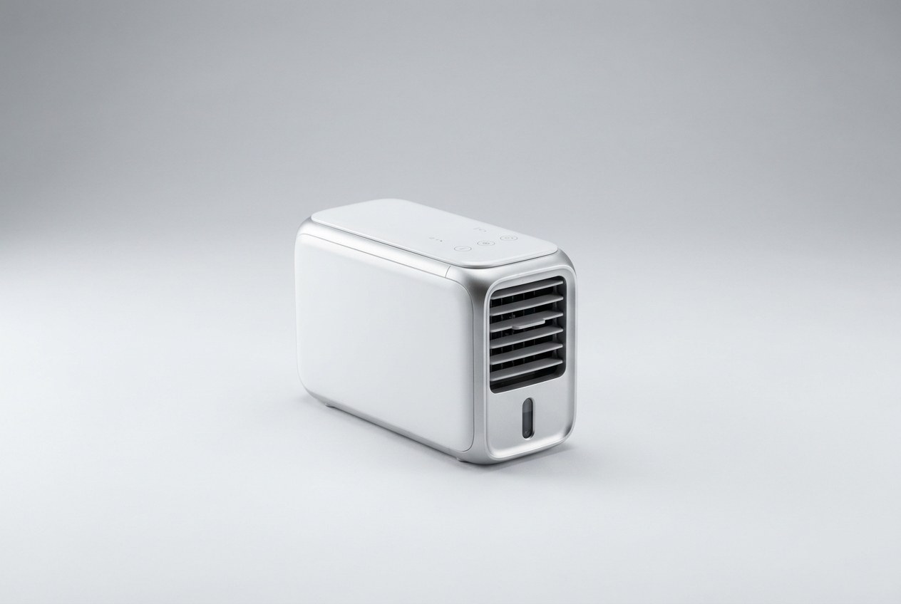 Micro DC Aircon installed inside a van conversion showing the compact mounting and ductwork