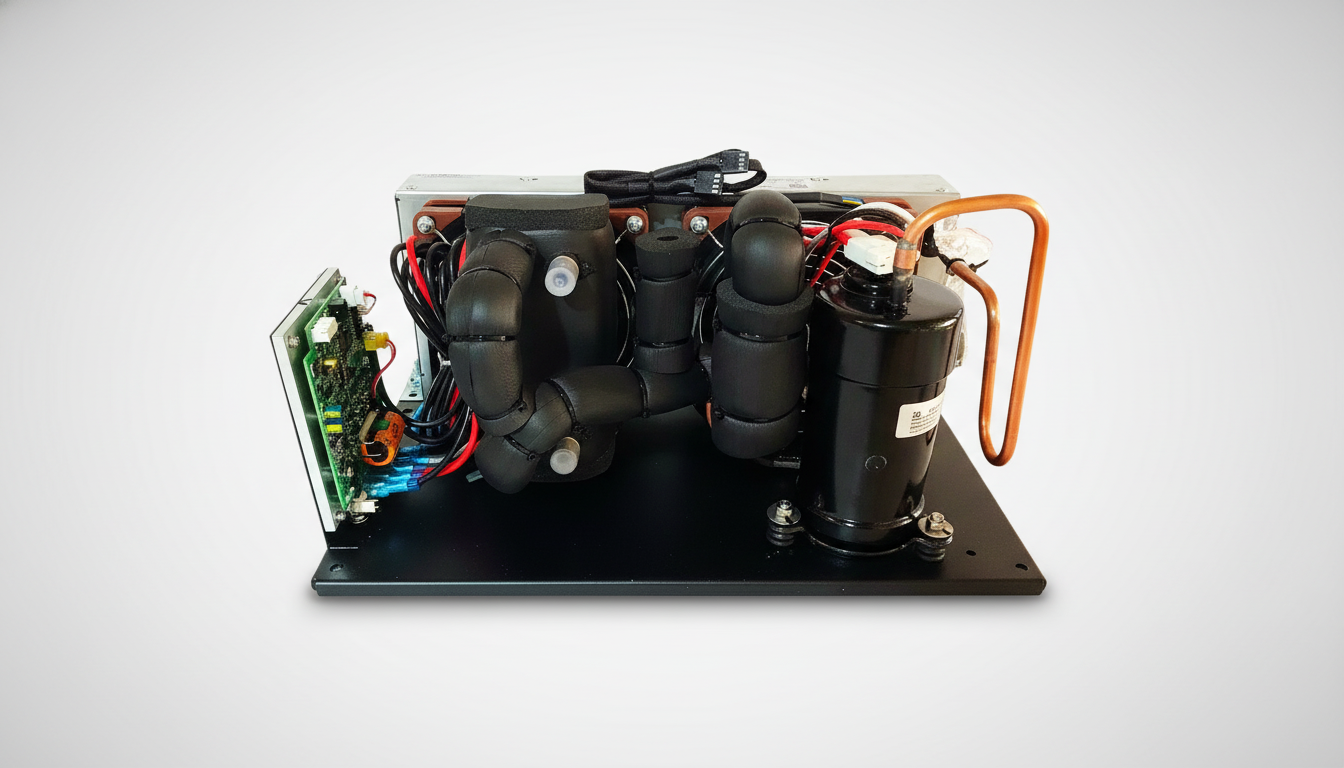 Portable cooling vest system maintaining cold water circulation during fireground rehab operations